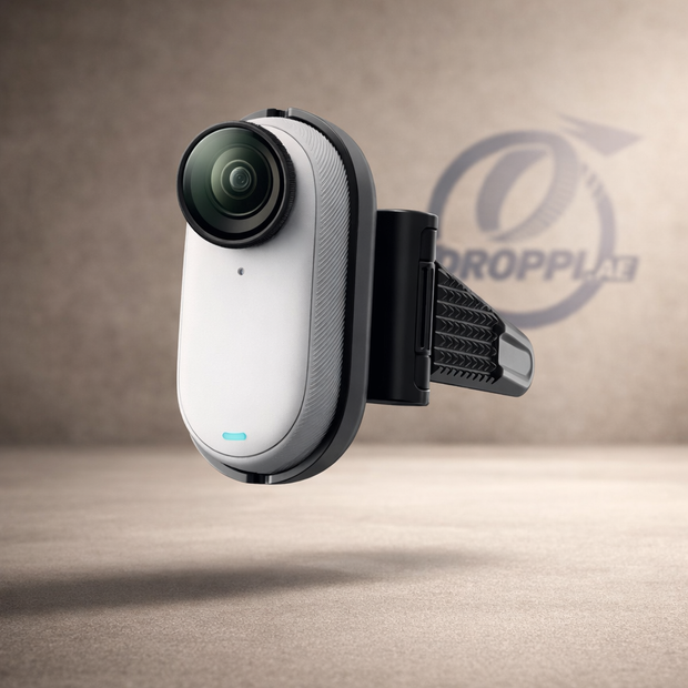 Insta360 GO (Helme Mount) on Droppi studio background