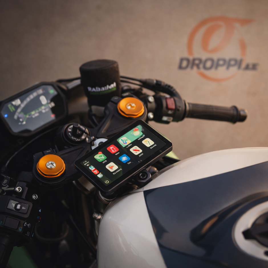 AutoBike™ – Display for MotorBikes on Droppi studio background