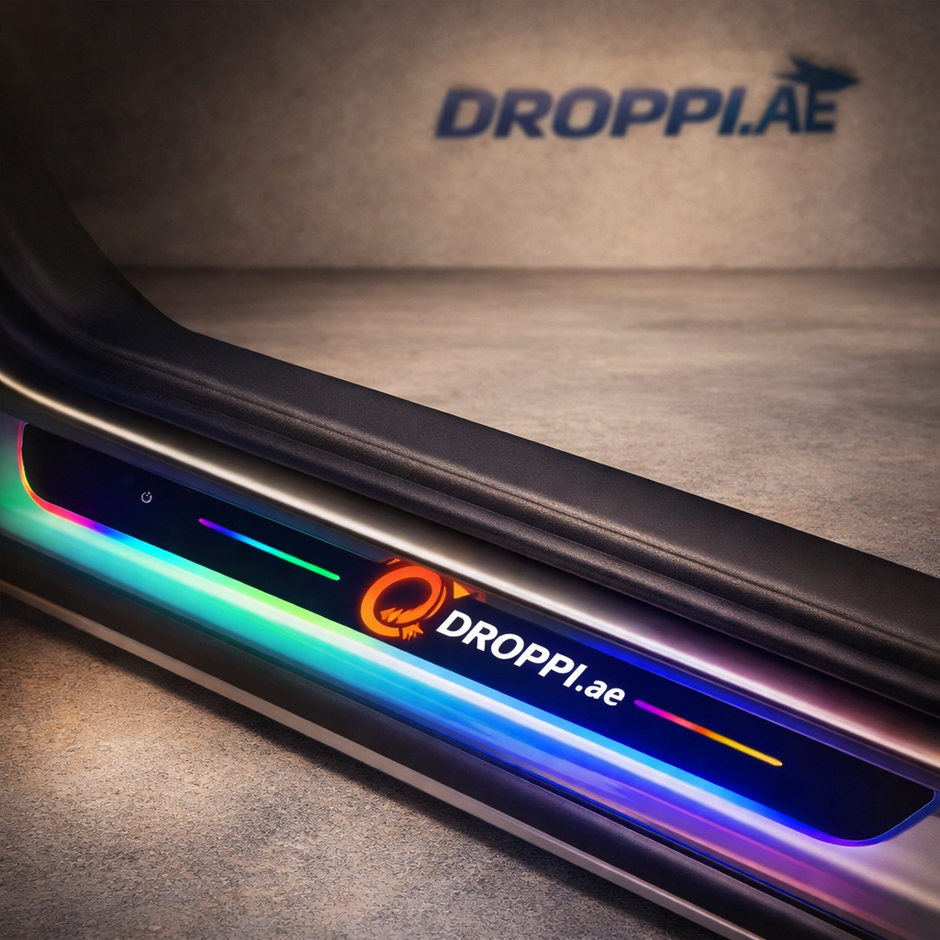 CUSTOM LED Door Light – Personalized Glow ✨ on Droppi studio background