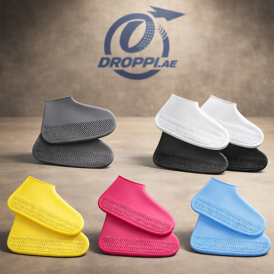Waterproof Rain Shoes Covers on Droppi studio background