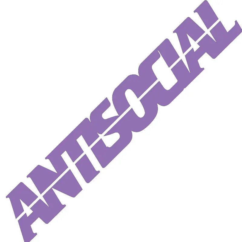 Antisocial Car Sticker