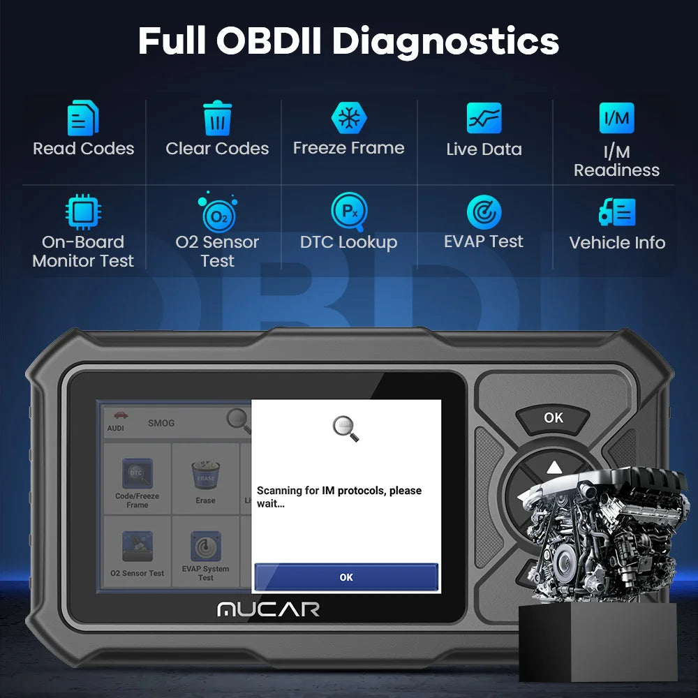 MUCAR PRO OBD2 Auto Diagnostic Tool car Scanner