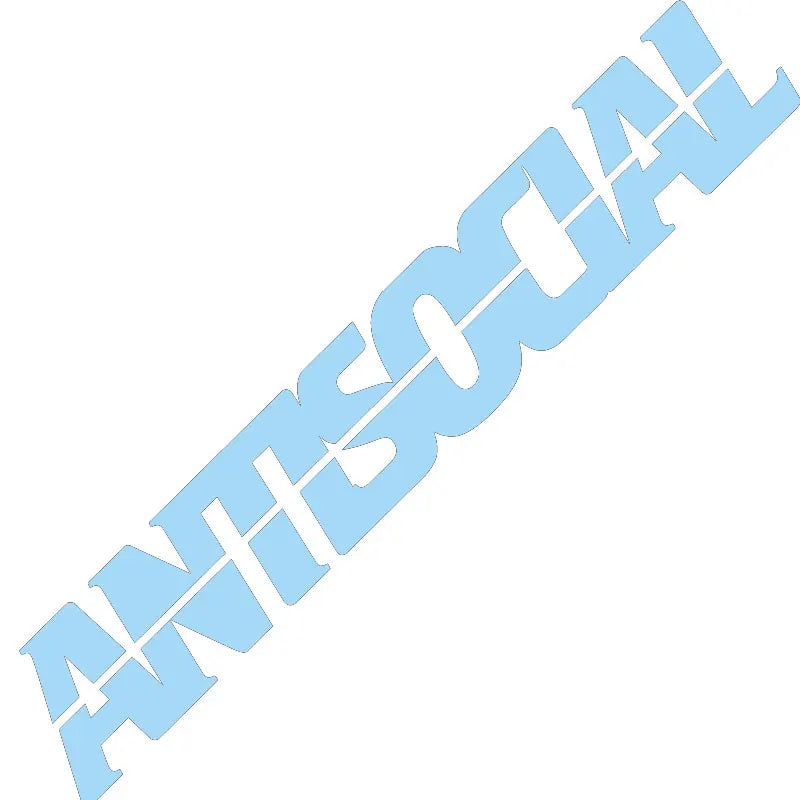 Antisocial Car Sticker