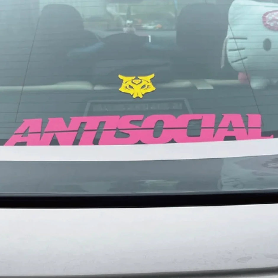 Antisocial Car Sticker