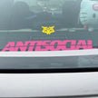 Antisocial Car Sticker