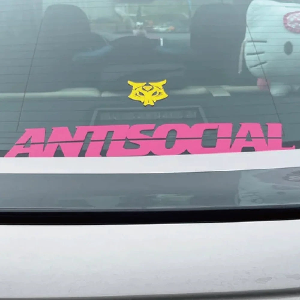 Antisocial Car Sticker