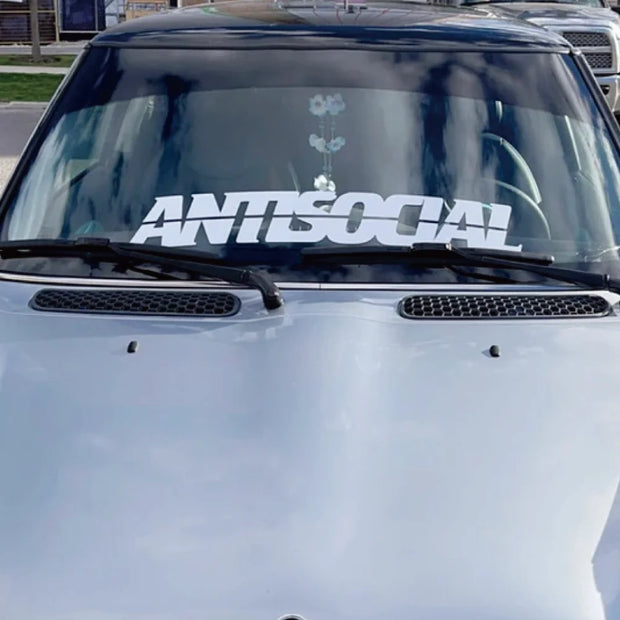 Antisocial Car Sticker