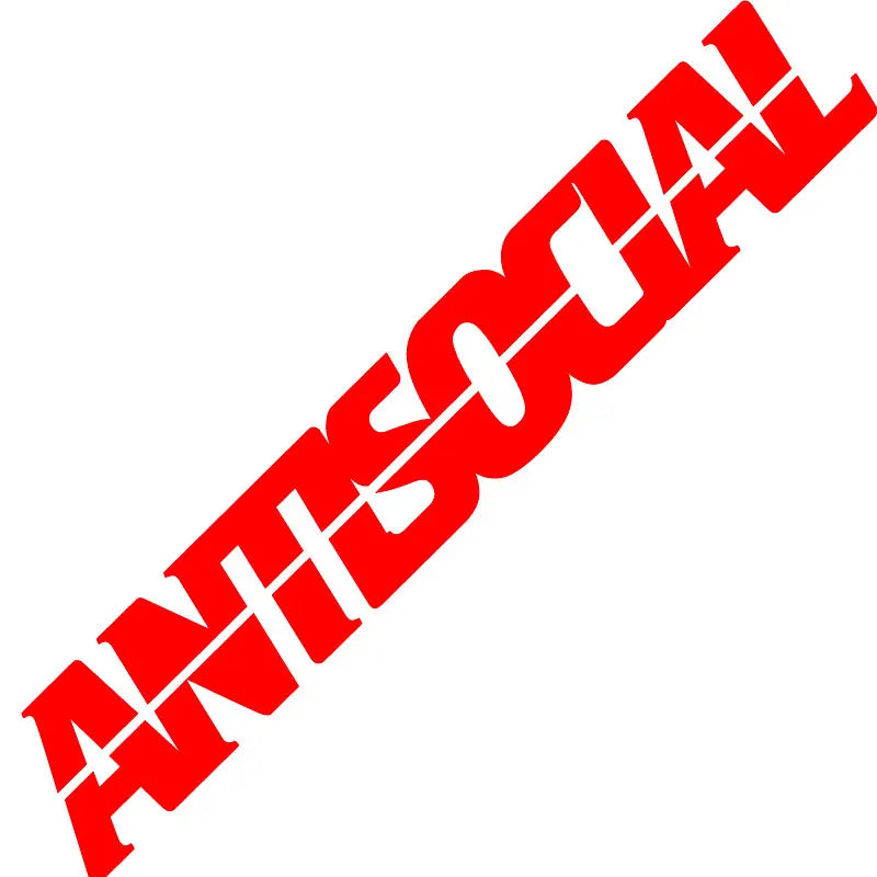 Antisocial Car Sticker