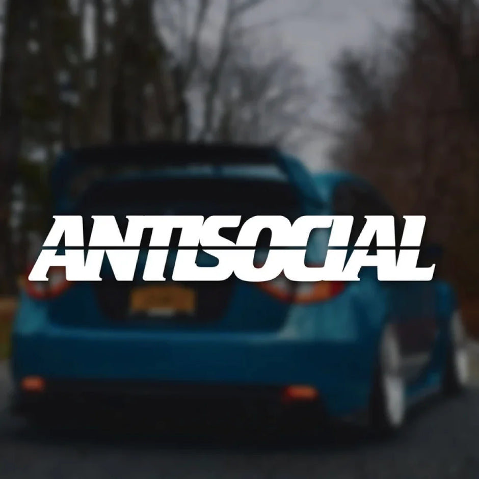Antisocial Car Sticker