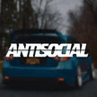 Antisocial Car Sticker