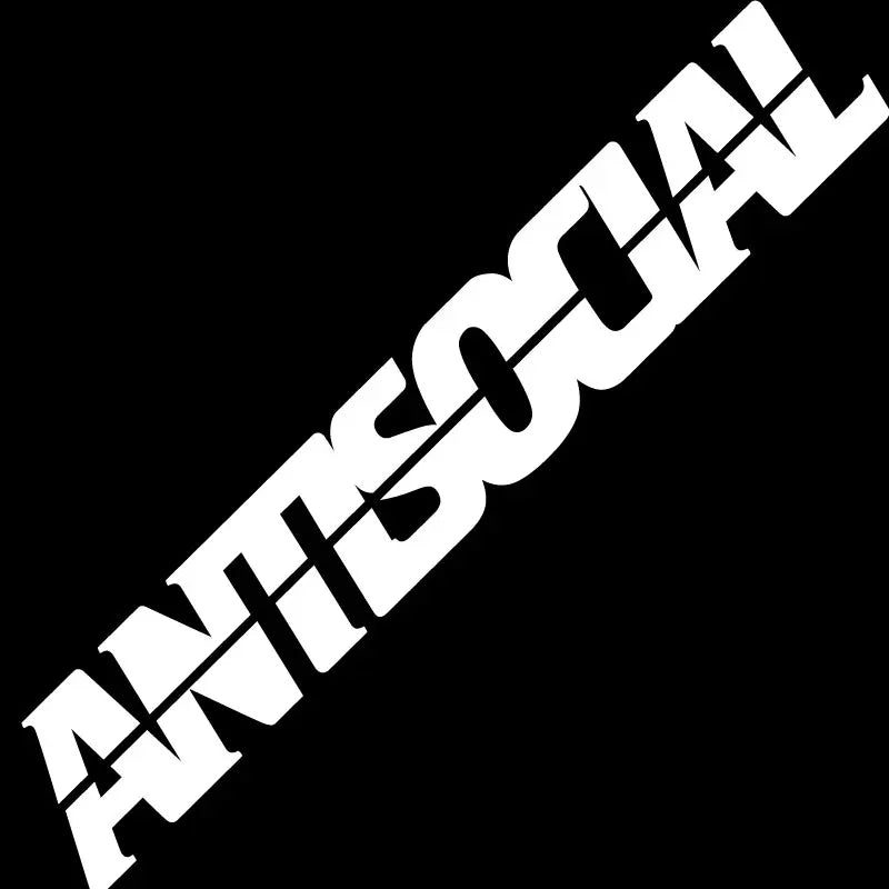 Antisocial Car Sticker