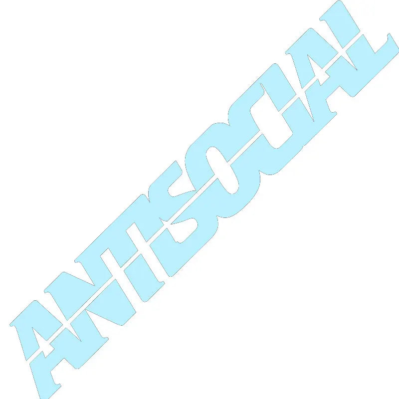 Antisocial Car Sticker