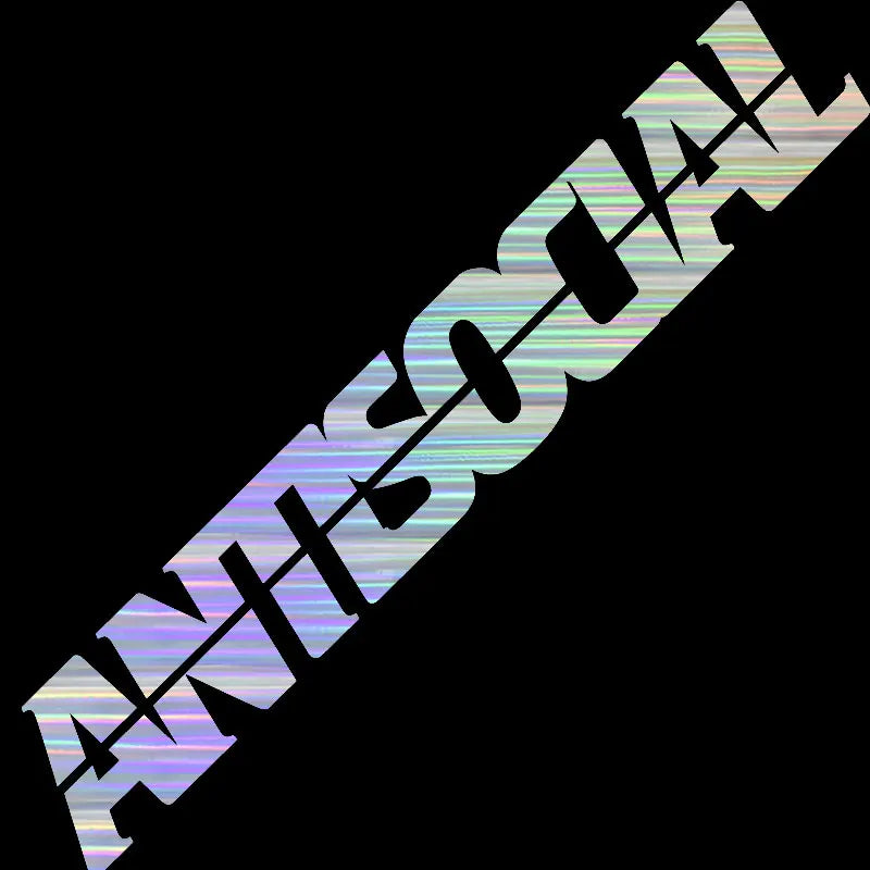 Antisocial Car Sticker