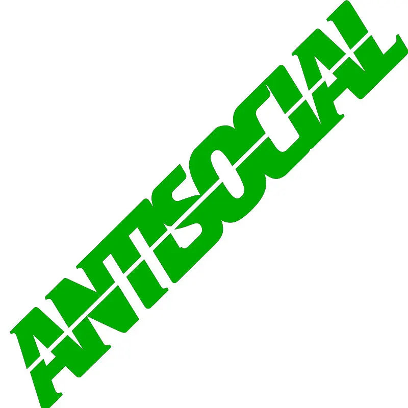 Antisocial Car Sticker