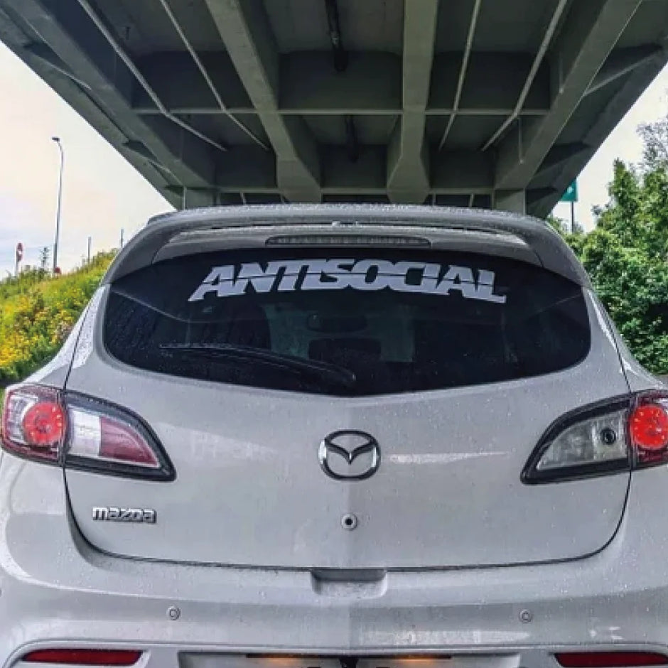 Antisocial Car Sticker