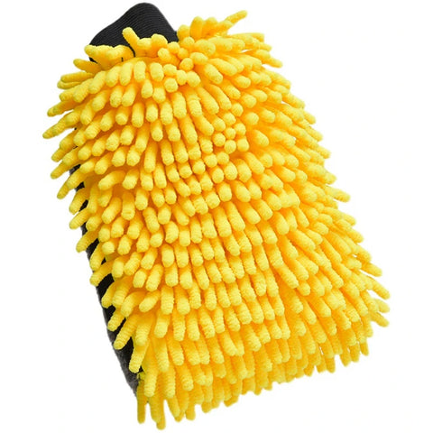 Large Chenille Microfiber Car Wash Mitt – Double-Faced, Waterproof - Car Care - Droppi UAE