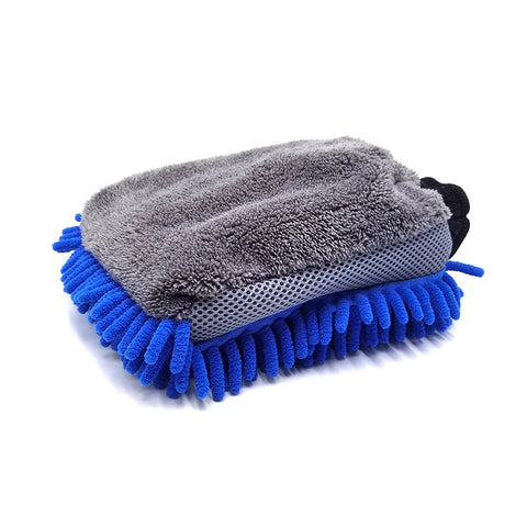 Large Chenille Microfiber Car Wash Mitt – Double-Faced, Waterproof - product image 2 - Droppi UAE