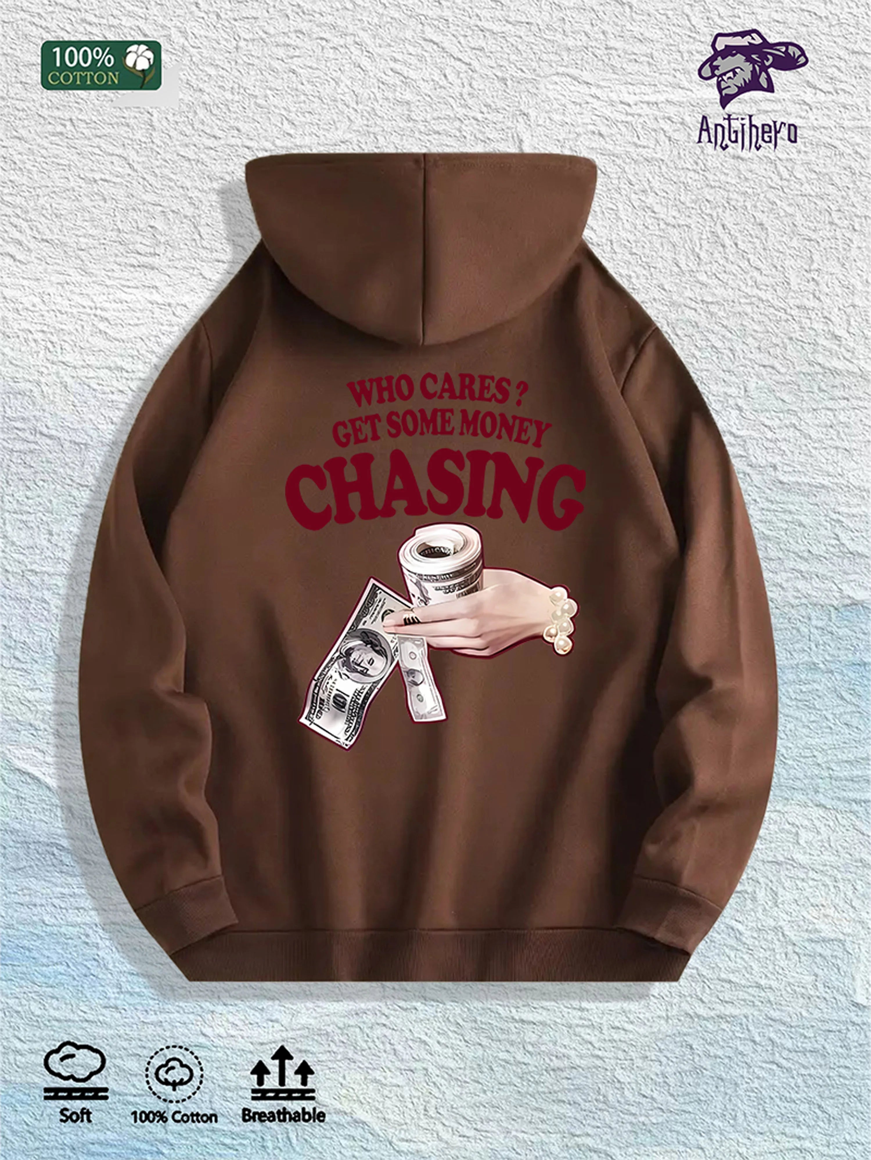 WHO CARES? GET SOME MONEY Hoodie