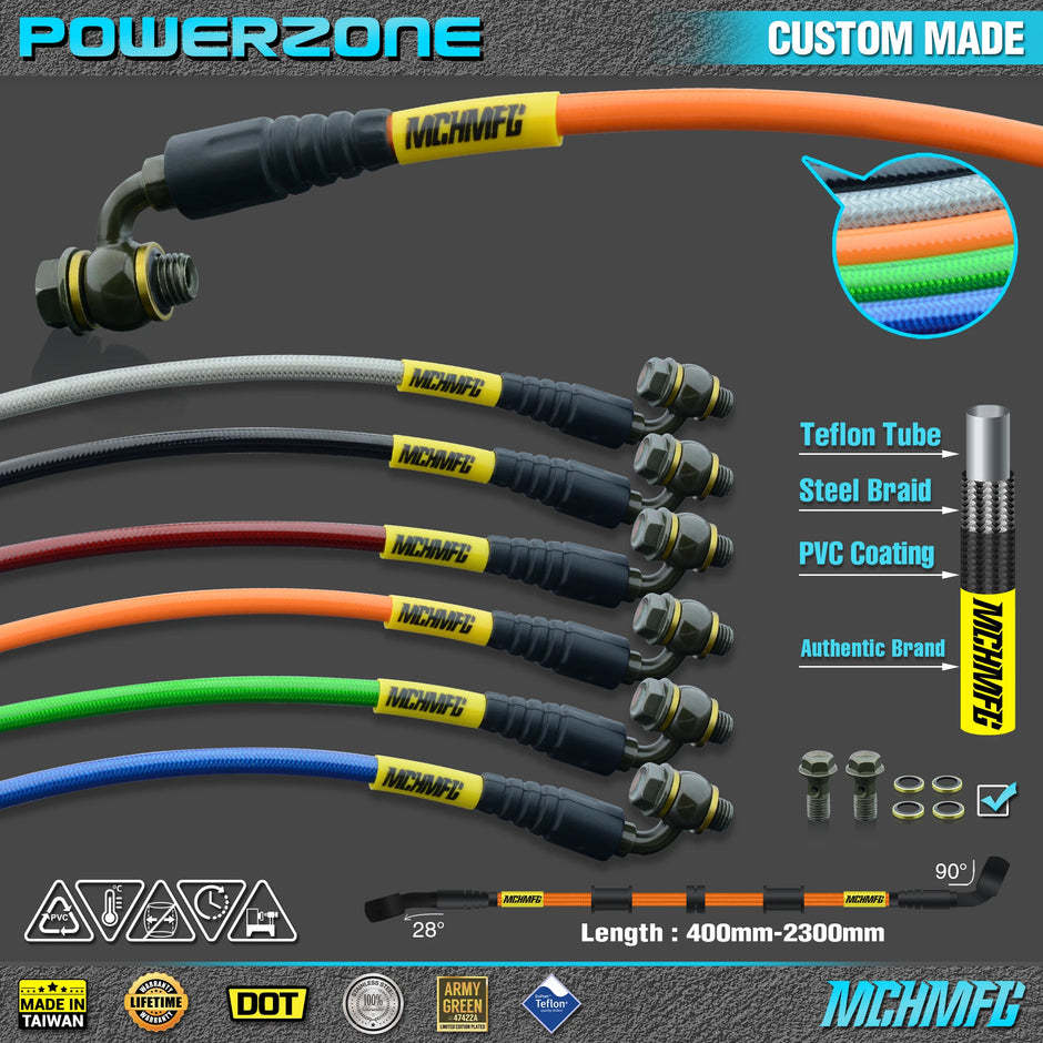 Motorcycle Braided Steel Hydraulic Brake line