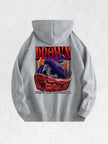 Drown Skull Snake Graphic Hoodie 100% Cotton US Warehouse 7 Colors