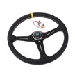 N&D 380mm/15inch Racing Car Real Leather Drifting Steering Wheel Universal
