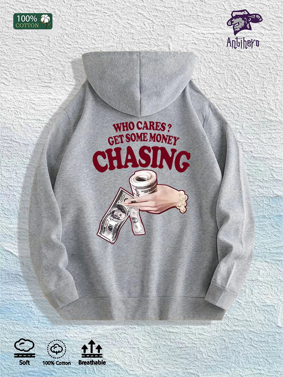 WHO CARES? GET SOME MONEY Hoodie