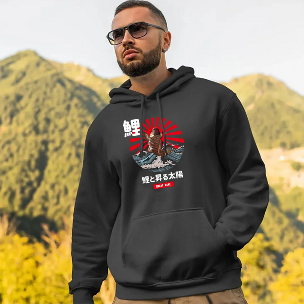 Unisex Premium Graphic Letter Hoodie – French Terry Streetwear - JDM - Droppi UAE