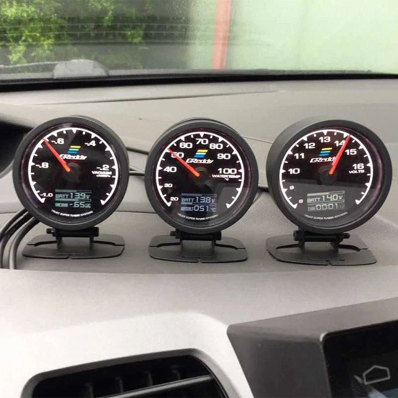 GReddy 62mm 7-Color Boost & Temp Gauge with Sensor