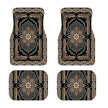 4Pcs Bohemian Car Floor Mats Anti-slip Heavy Duty Persian Carpet