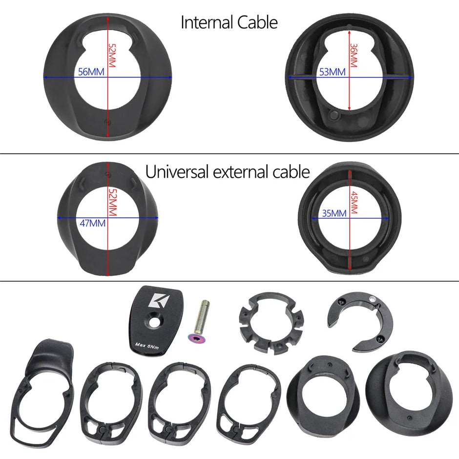 KOCEVLO X01 Full Carbon Fiber Road Bike Stem & Integrated Handlebar