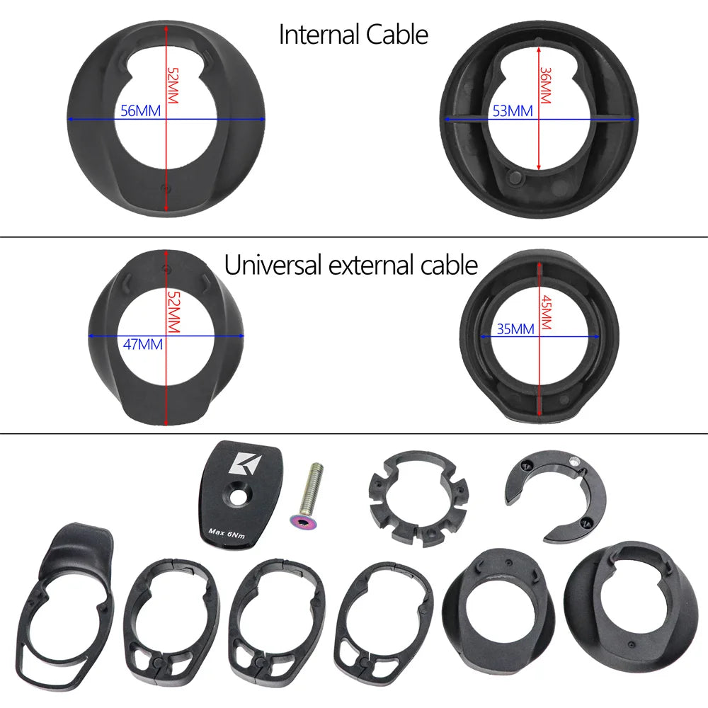 KOCEVLO X01 Full Carbon Fiber Road Bike Stem & Integrated Handlebar