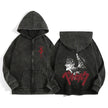 Berserk Wash Zip Up Hoodie