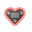 Car Window LED Solar Powered Heart-shaped Neon Light