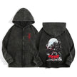 Berserk Wash Zip Up Hoodie