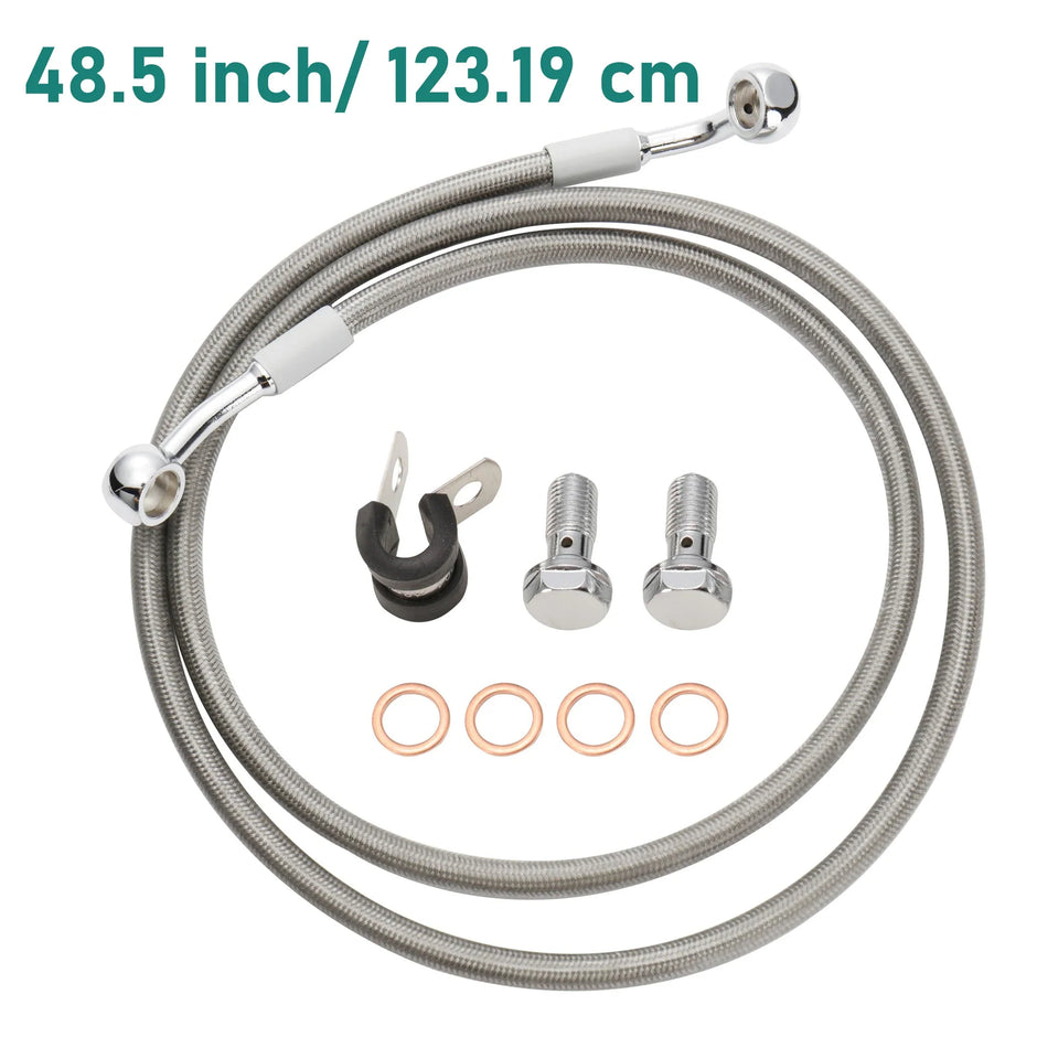 Stainless Steel Braided Brake Lines for Harley 2004-Up
