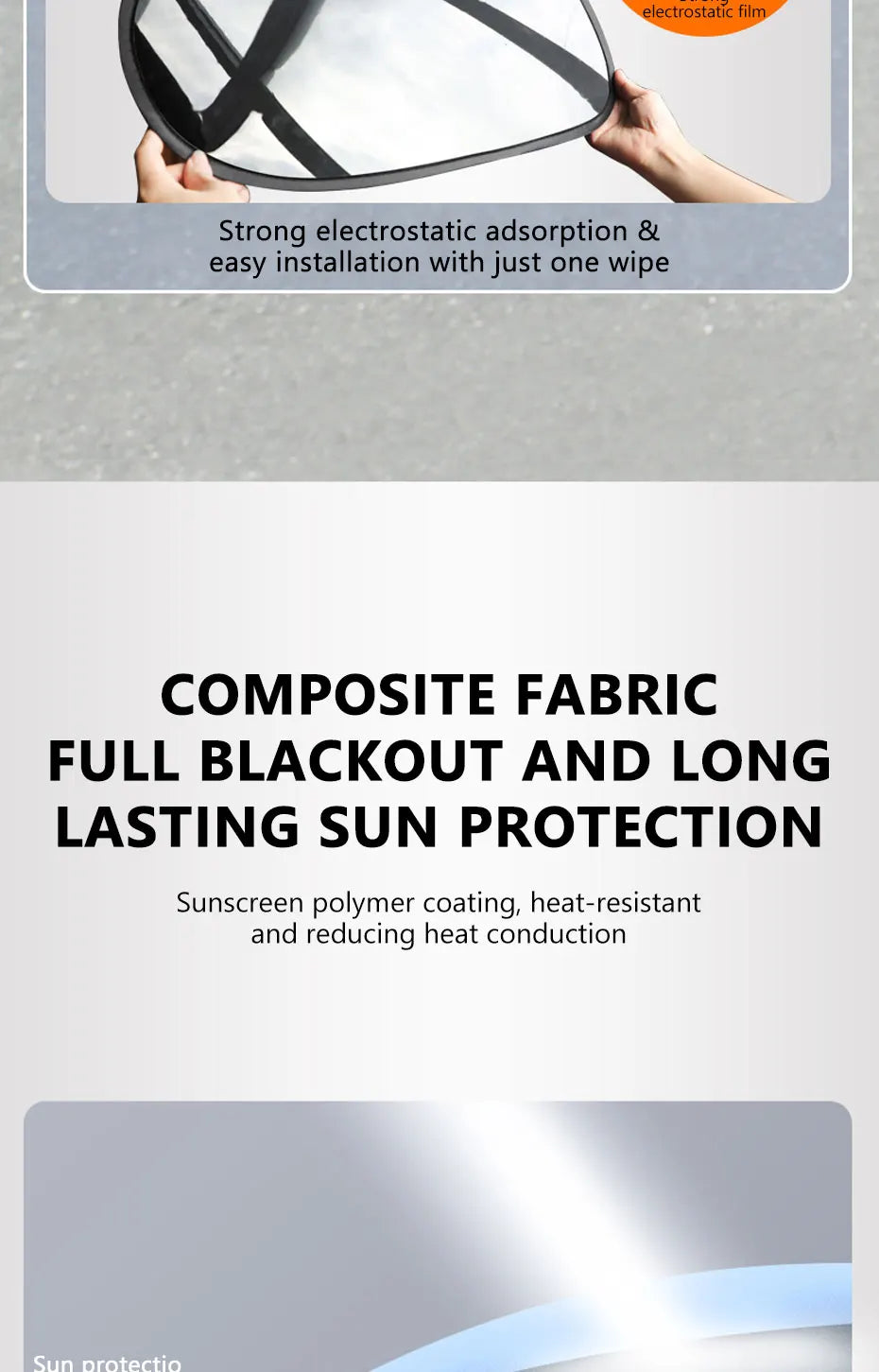 SEAMETAL Car Side Window Sunshade Protection  UV Blocking
