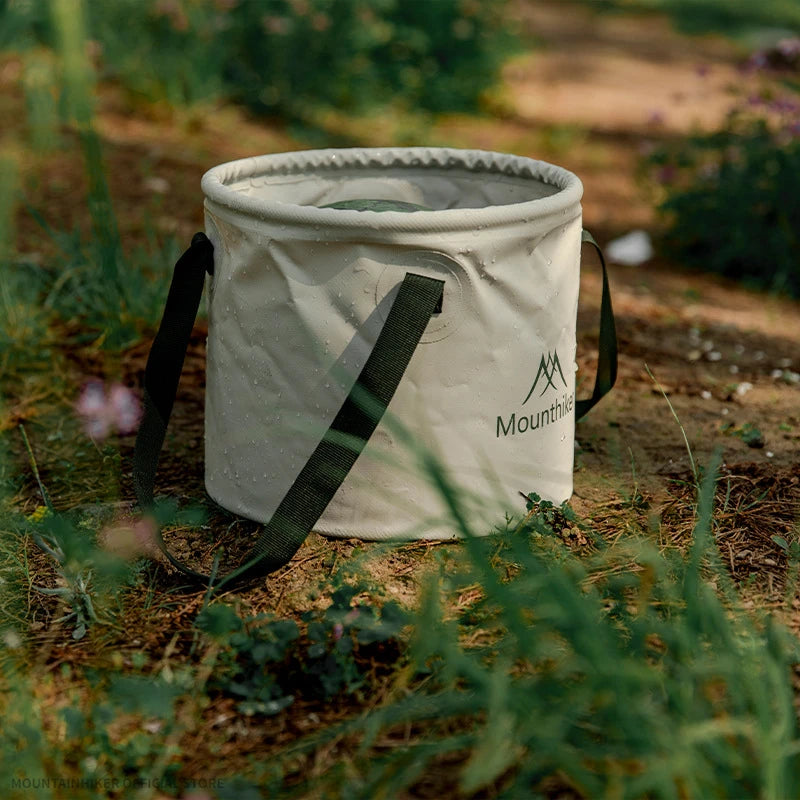 MOUNTAINHIKER Outdoor Foldable 10L Round Bucket Storage Bag