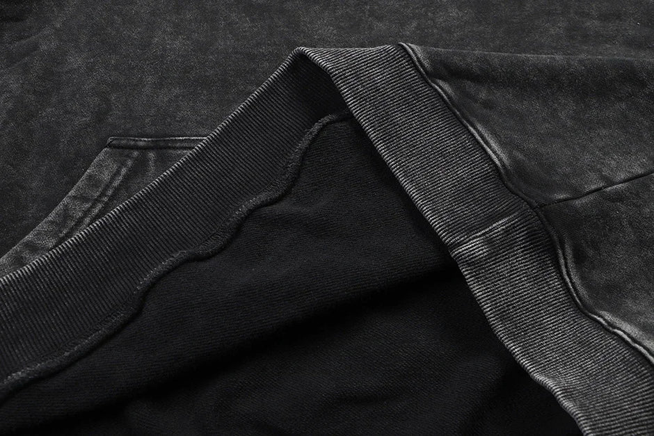 Washed Hoodies Hip Hop Streetwear
