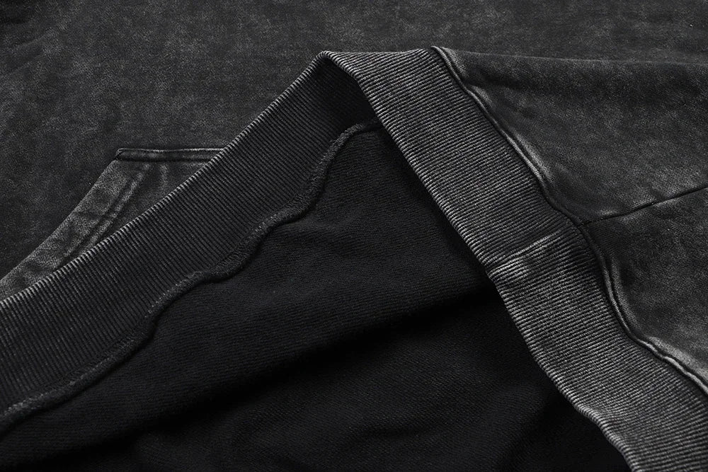 Washed Hoodies Hip Hop Streetwear