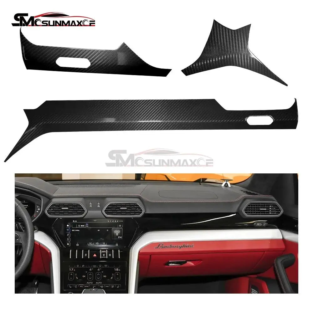 Carbon Fiber Dashboard & Air Vent Frame Cover for Lamborghini Urus (2018–2025)