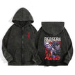 Berserk Wash Zip Up Hoodie