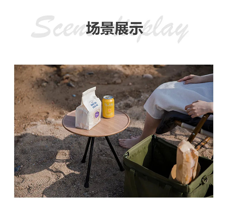 MOUNTAINHIKER Telescopic Folding Round Table