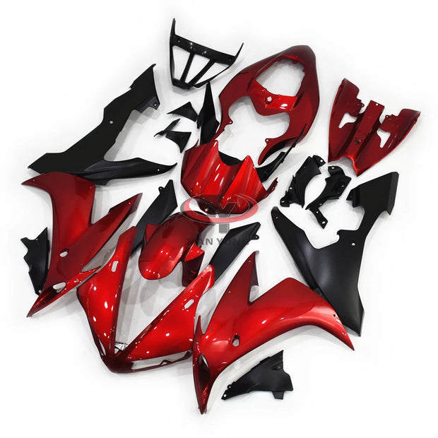 Yamaha R1 2004–2006 Full Fairing Kit – Injection Bodywork, Red & Matte Black