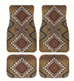 Antique Oriental Turkish Persian Carpet Car Floor Mats 4-Piece