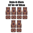 Antique Oriental Turkish Persian Carpet Car Floor Mats 4-Piece