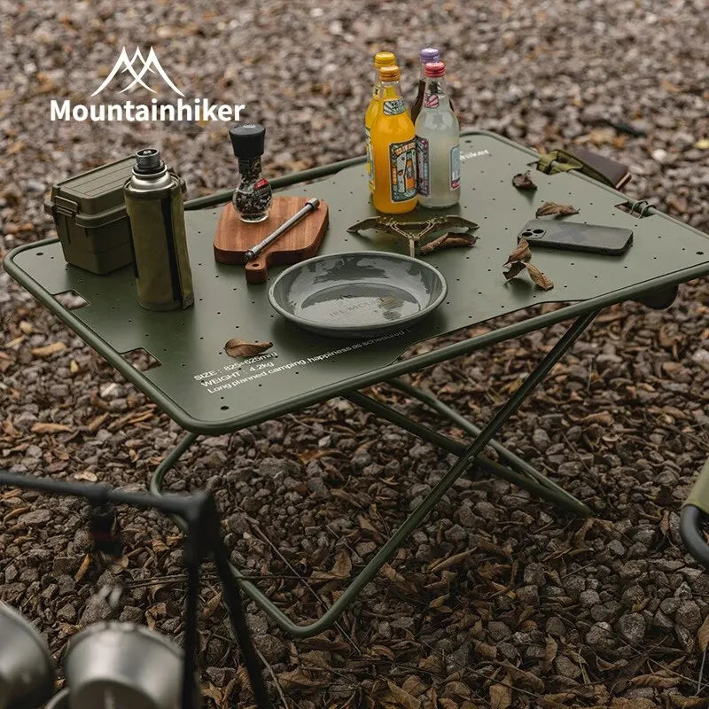 MOUNTAINHIKER Portable Aluminum Folding Camping Table