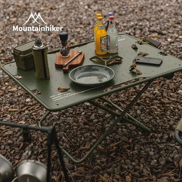 MOUNTAINHIKER Portable Aluminum Folding Camping Table
