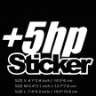 ”+5hp Sticker“decal