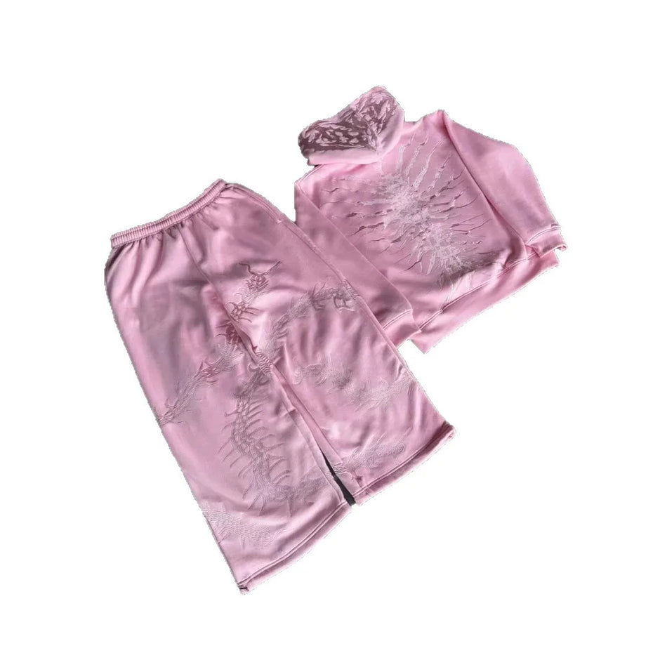 washed distressed patch hoodie