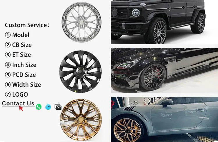 2-Piece Custom Wheel 5 Spoke Forged Wheels